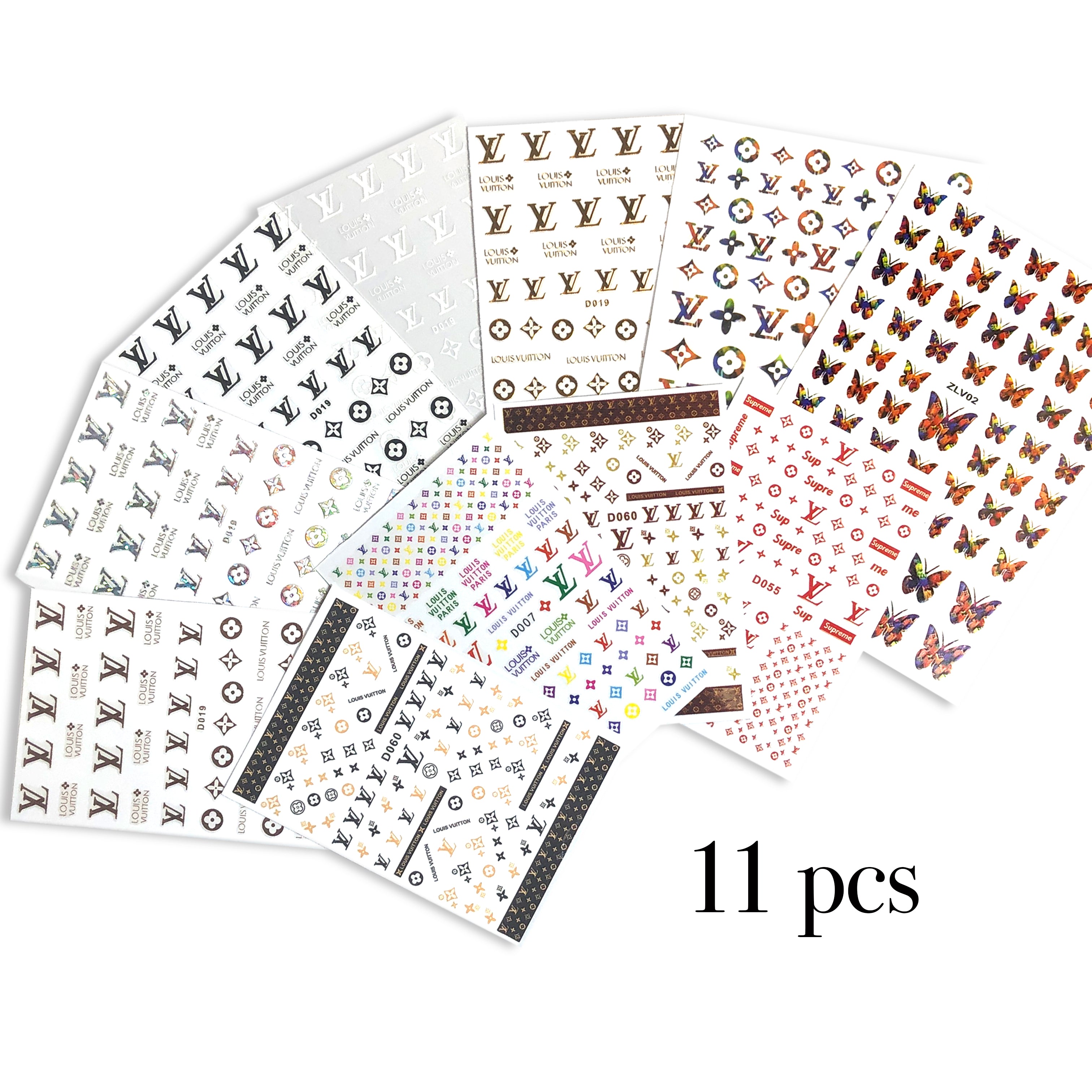 Sticker - Brand LV - Set 11 Colors – Nailsjobs by Zurno