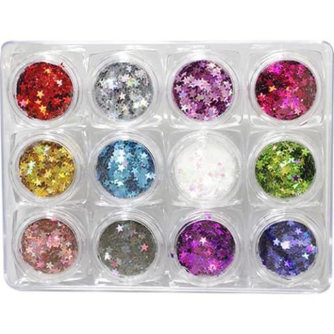 Fancy Glitter - 12 Colors (Star/Heart/Twinkle)