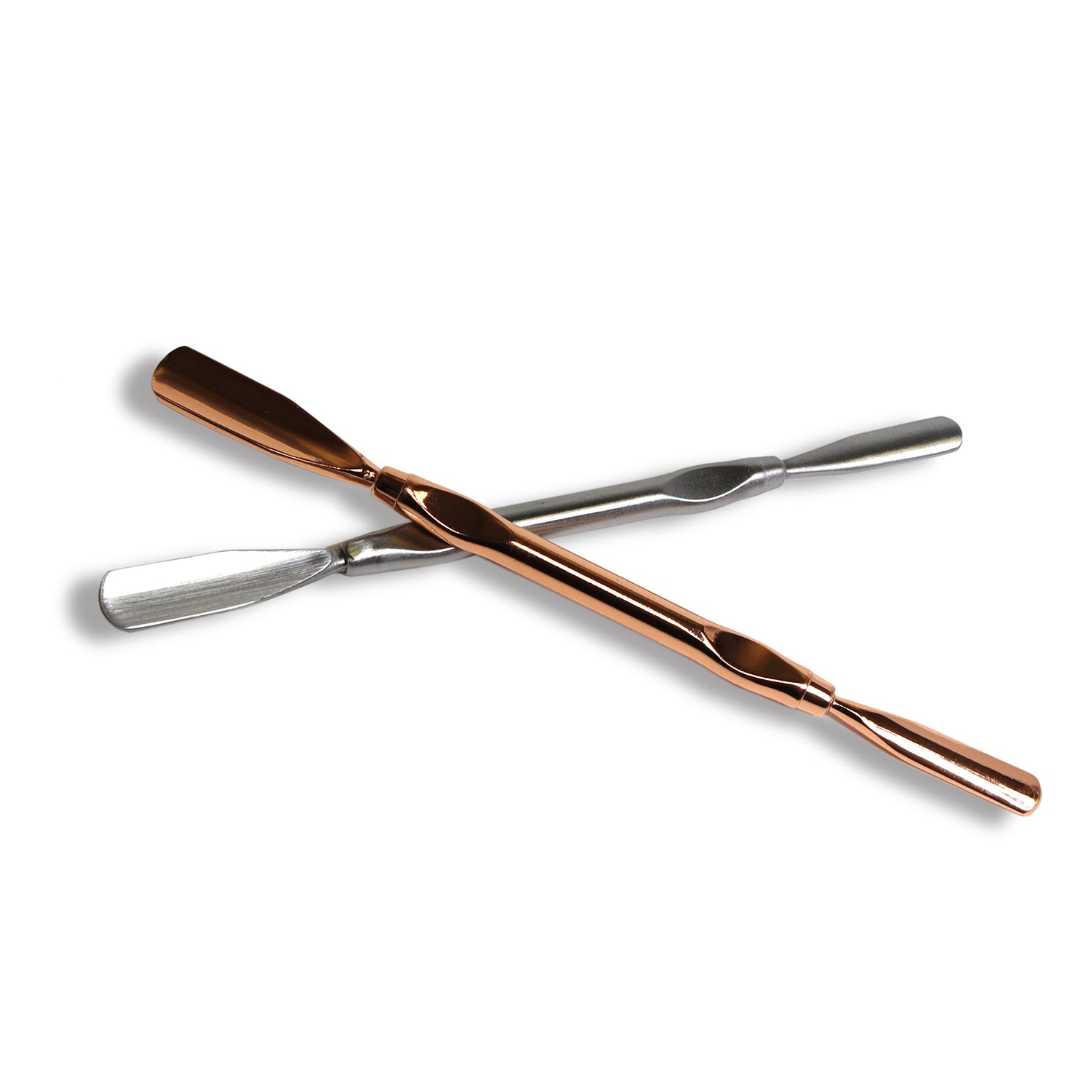 CUTICLE PUSHER METAL SILVER/GOLD SET - 2PCS