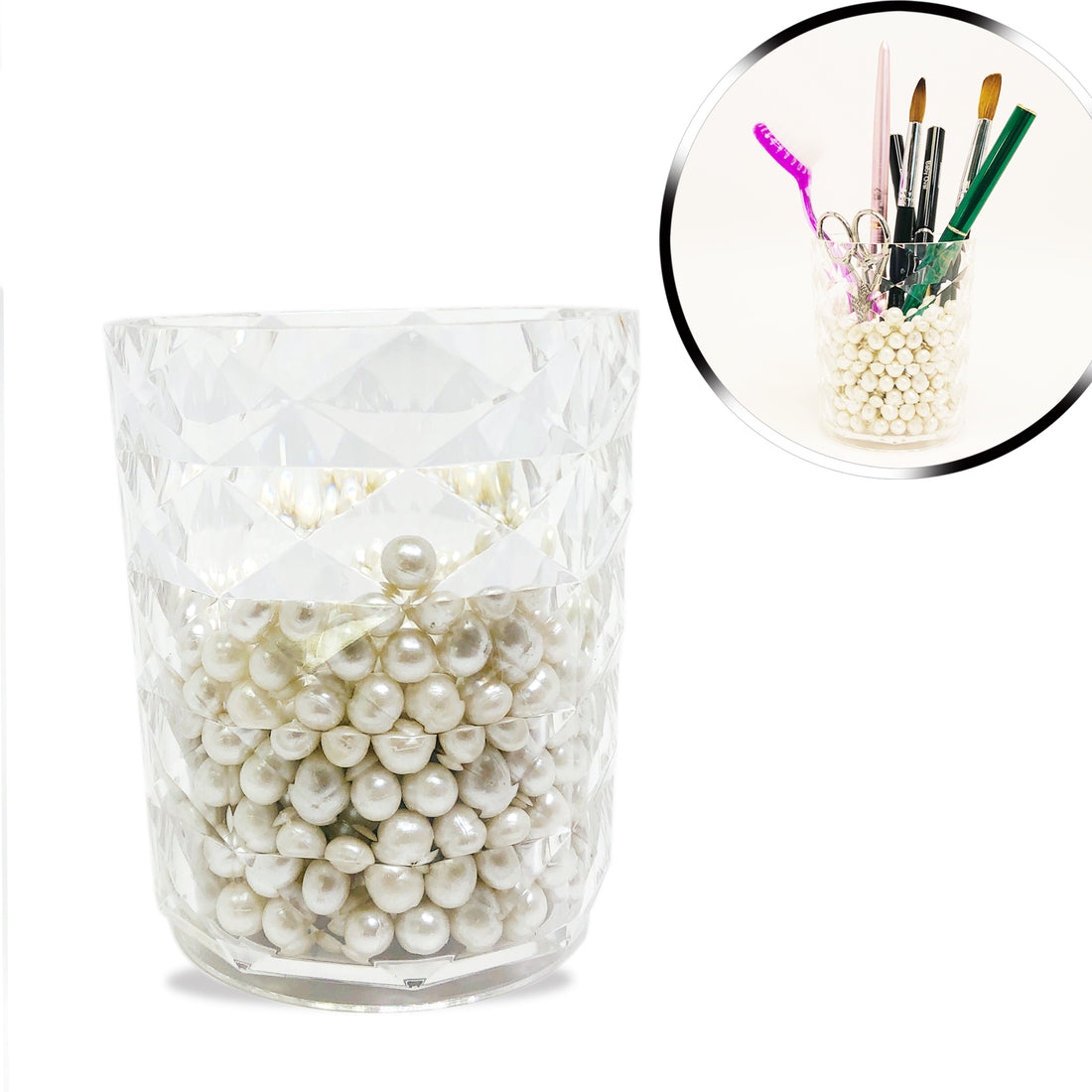 Brush Organizer w/ Pearl Bead