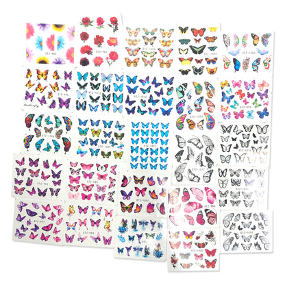 Water Transfer Butterfly design - 30pcs