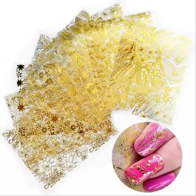 Nail Art 3D Lace Decal - 32pcs