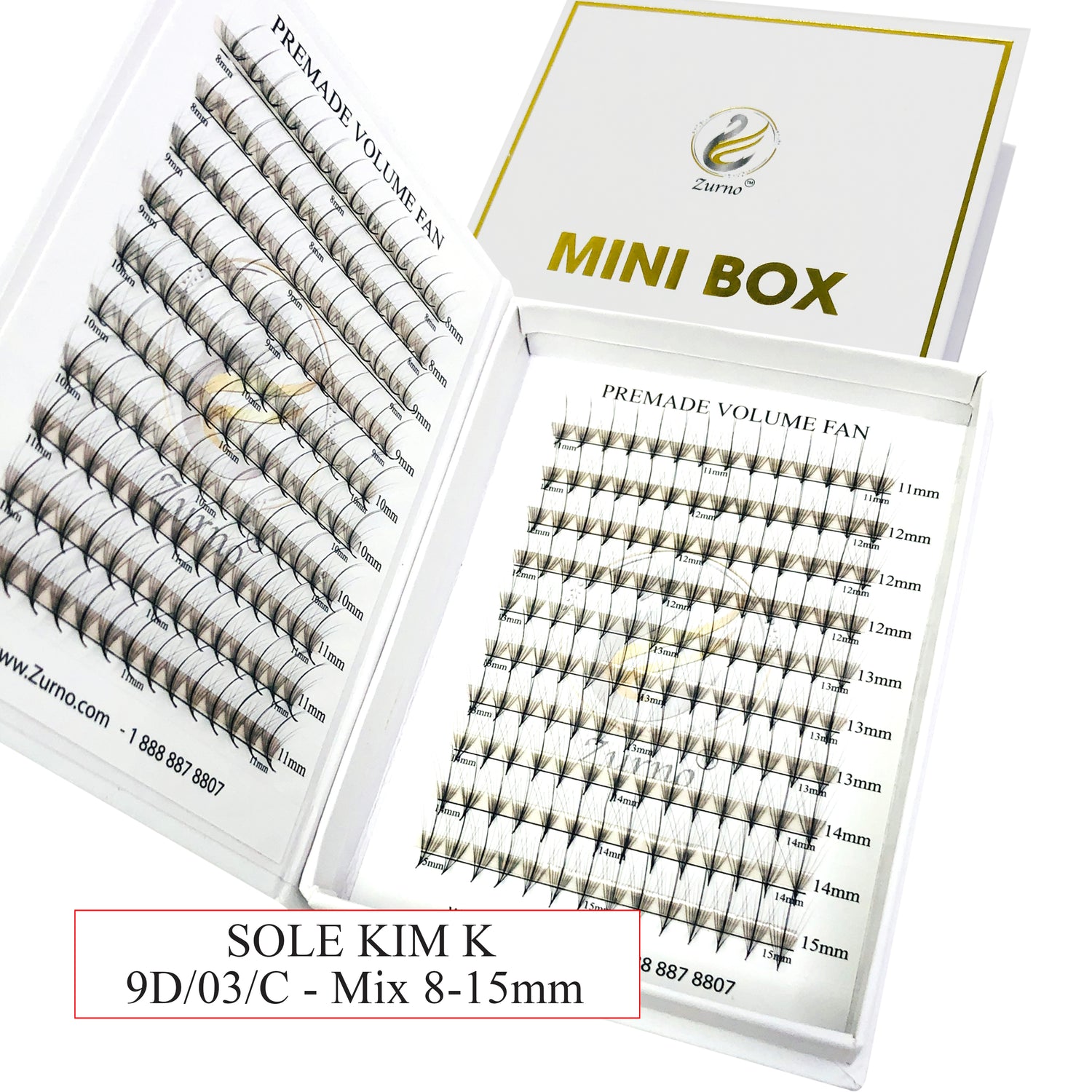 Zurno Lash - Mini Box | Camellia/Wispy - Kim K - Volume