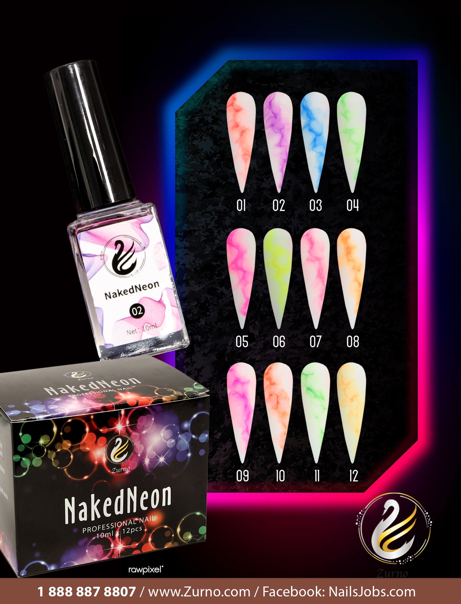 NakedNeon (12 colors)