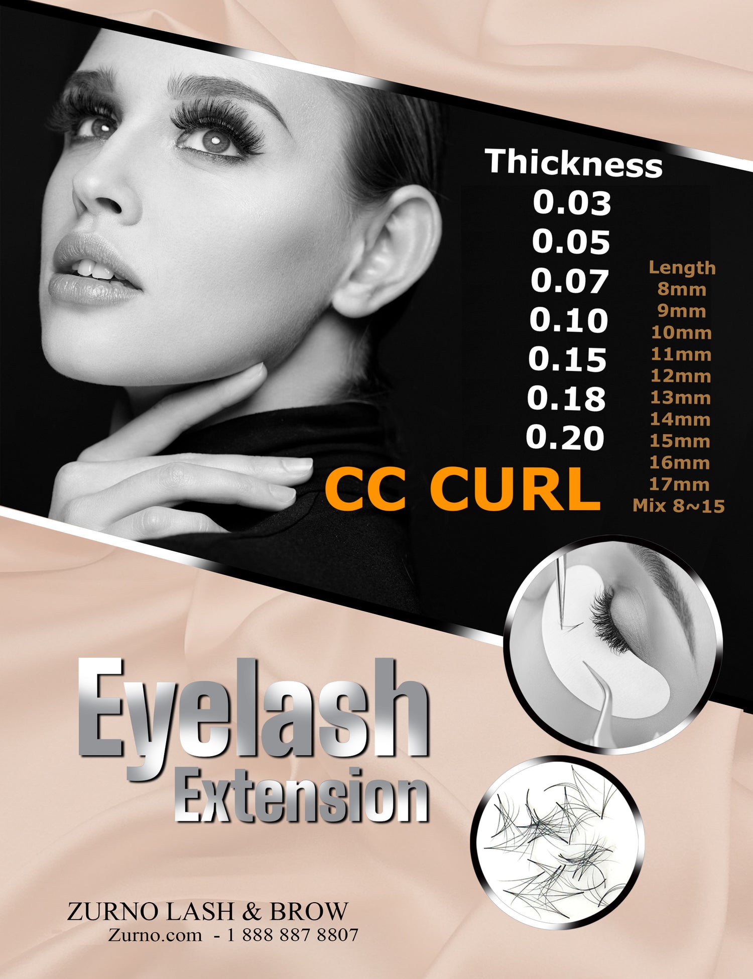 Classic Lash - CC Curl - Thickness &amp; Length Optional