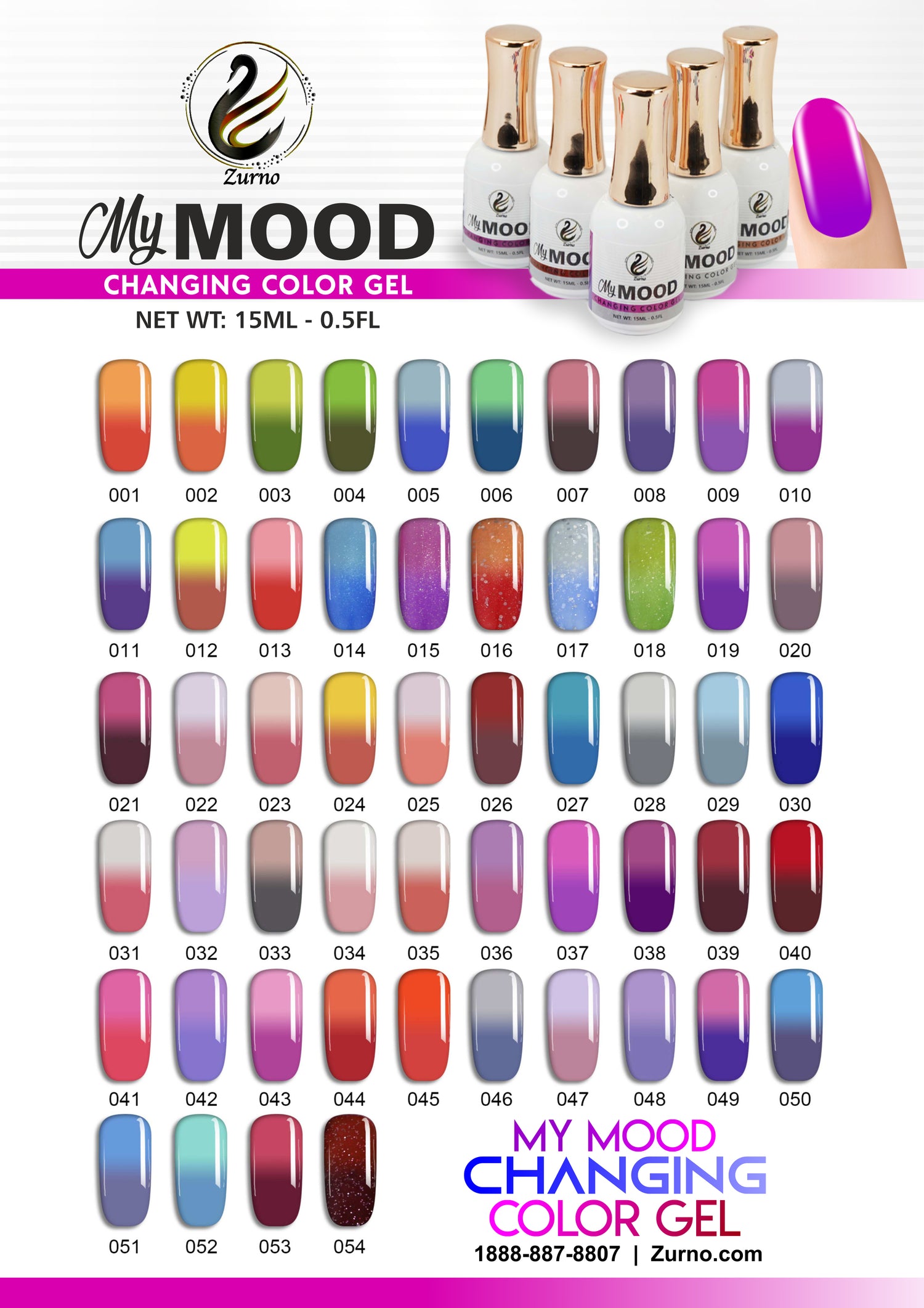 MY MOOD - Changing Color Gel – Nailsjobs by Zurno