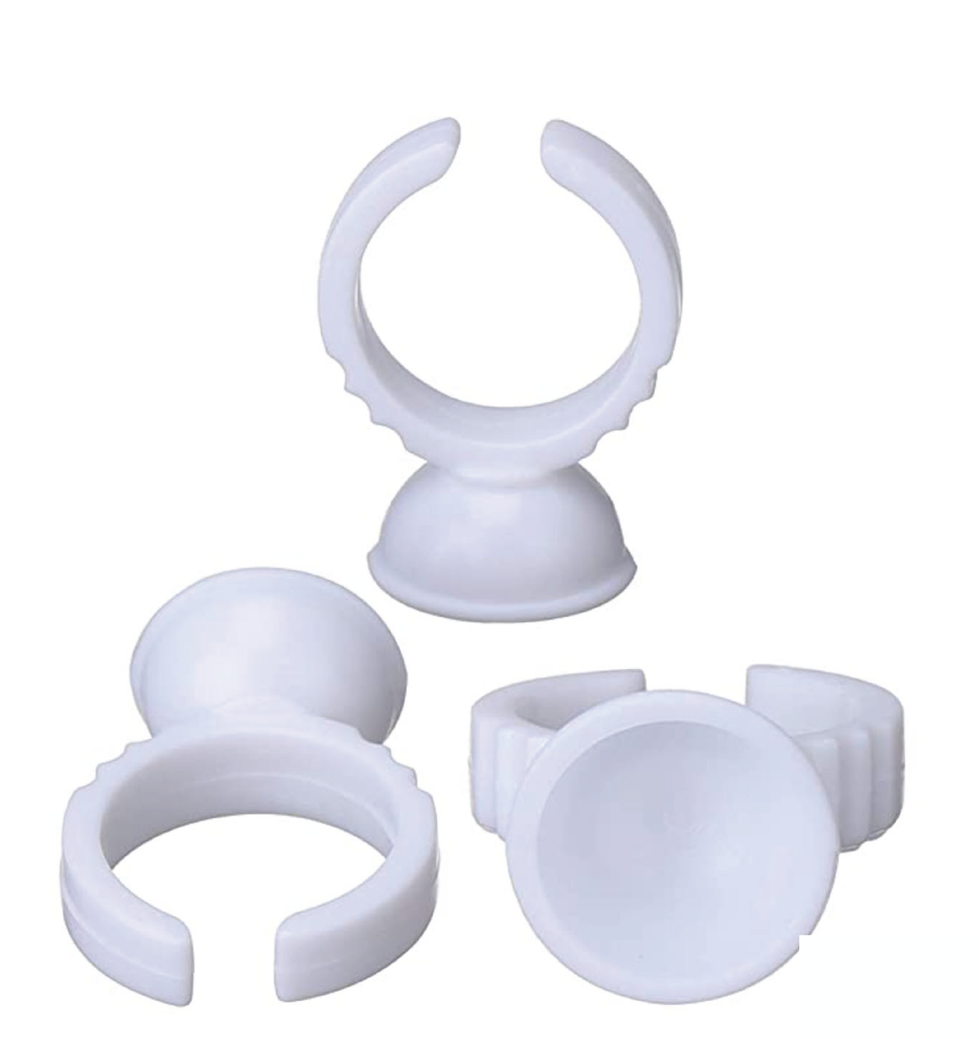 CLEARANCE (NO REFUND/ NO RETURN) - Lash Tool - Glue Holder - Round Ring - 100 pcs