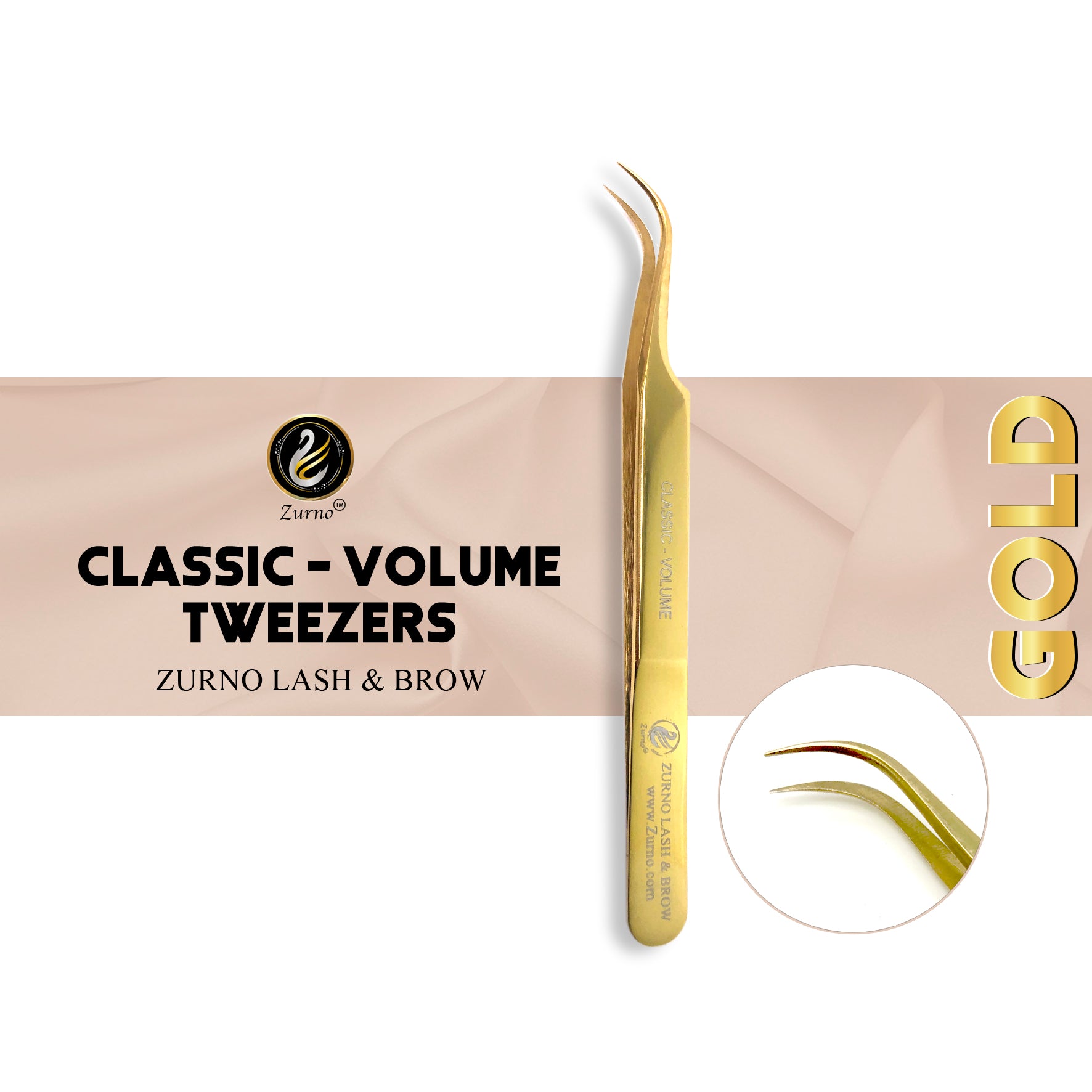 Zurno Professional Eyelash Extension Tweezer