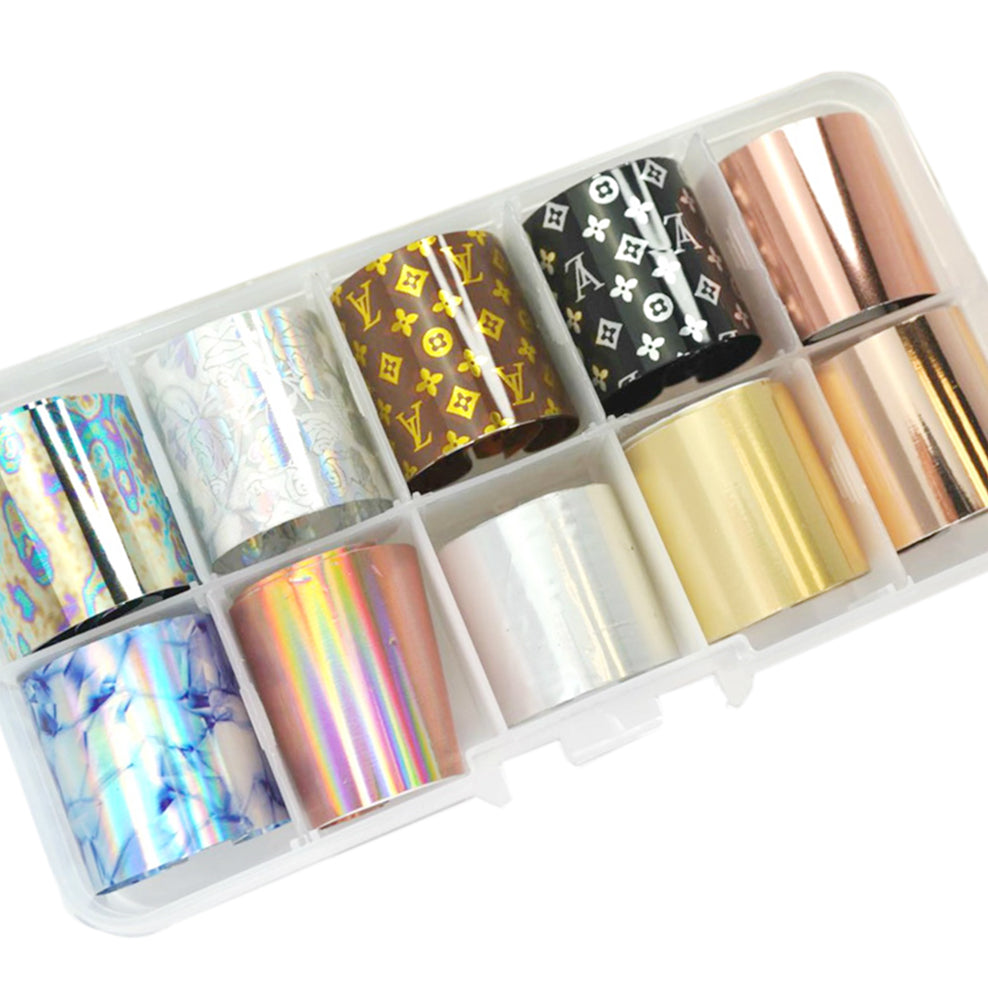 Design Transfer Foil - Holographic Nail Sticker With Different Design