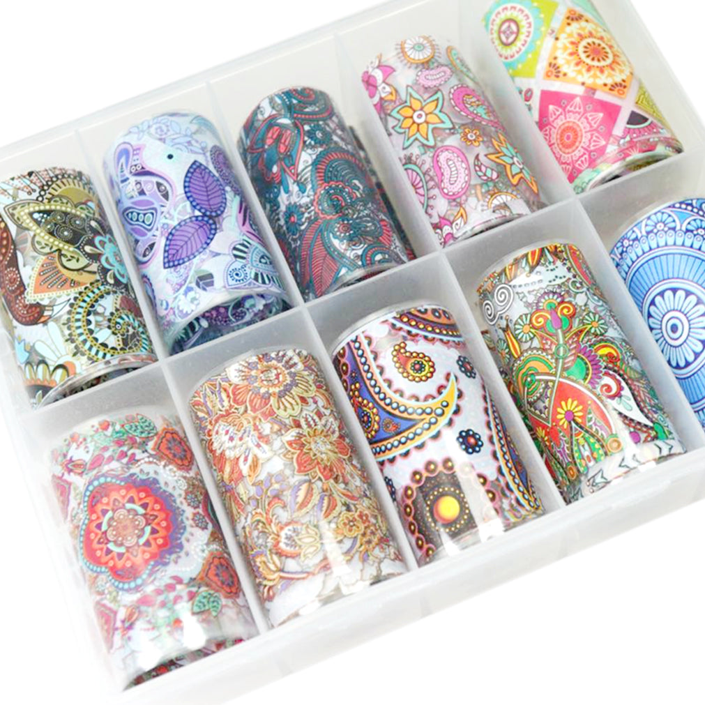 Design Transfer Foil - Holographic Nail Sticker With Different Design