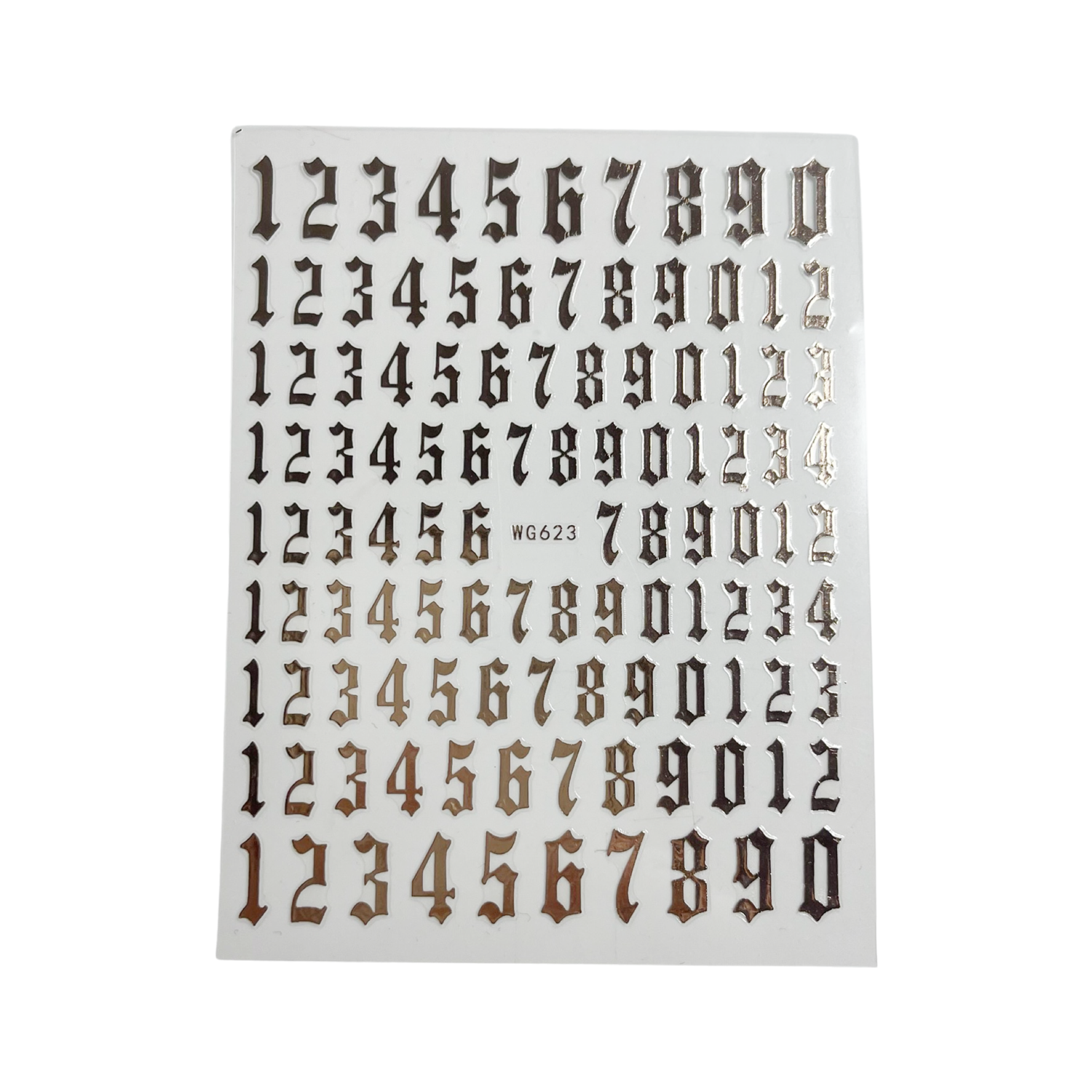 OLD ALPHABET NUMBER STICKER - 6 Colors