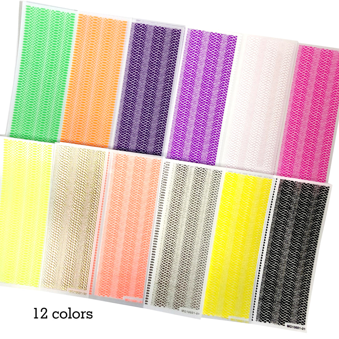 CLEARANCE (NO REFUND/ NO RETURN) - SNAKE SKIN STICKER - 12 Colors