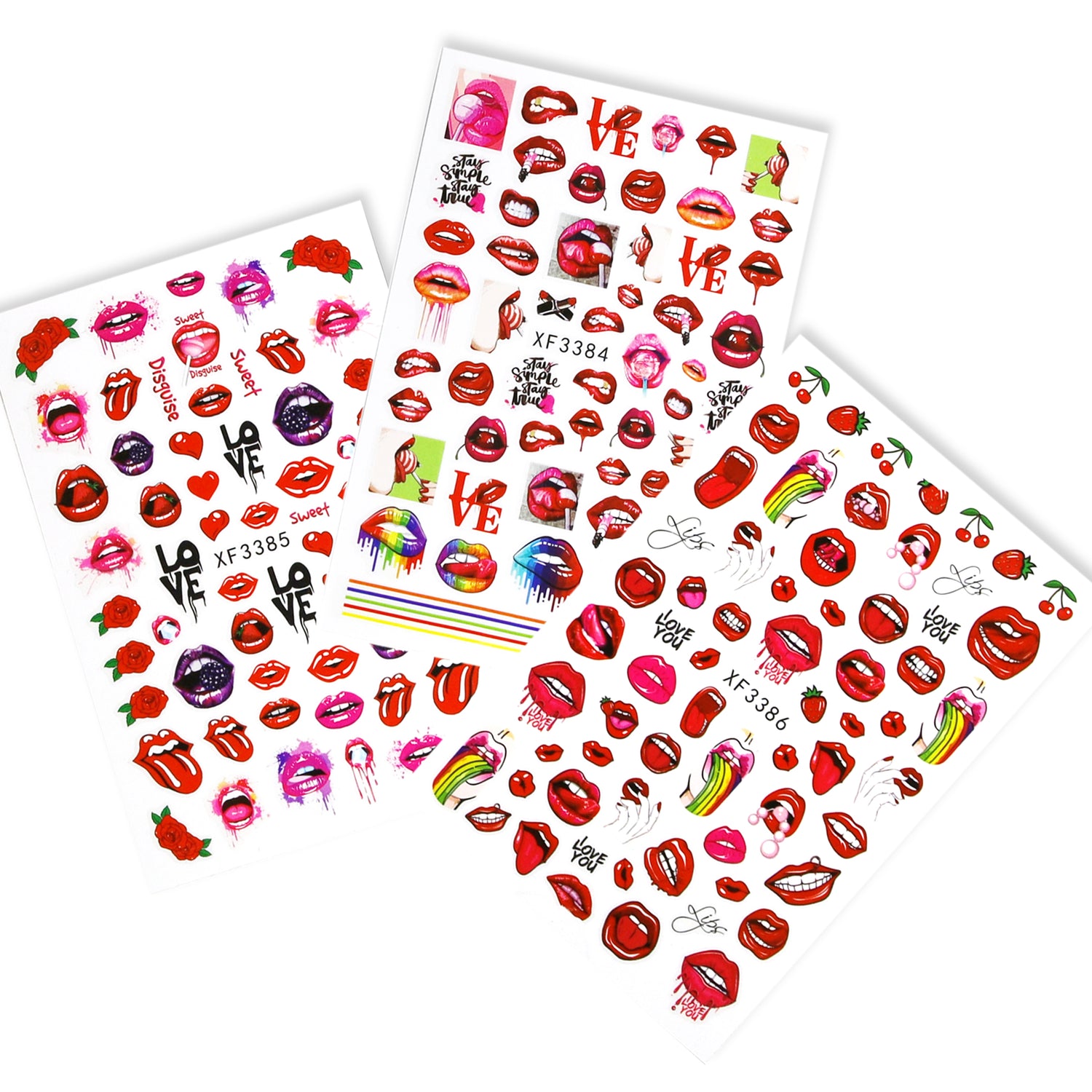 Lips Sticker Set 1 (3pcs)