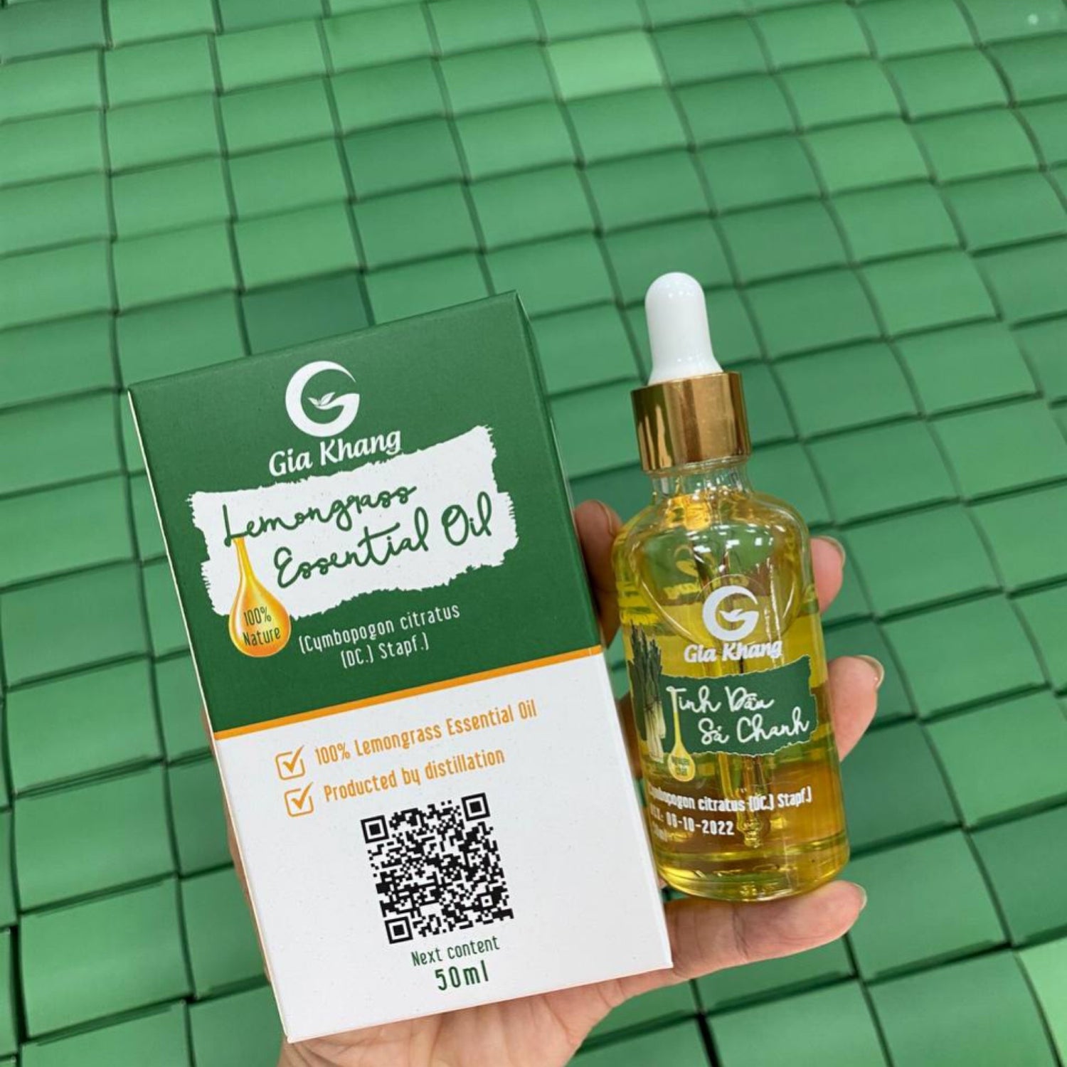 TINH DẦU SẢ CHANH GIA KHANG - Lemongrass Essential Oil