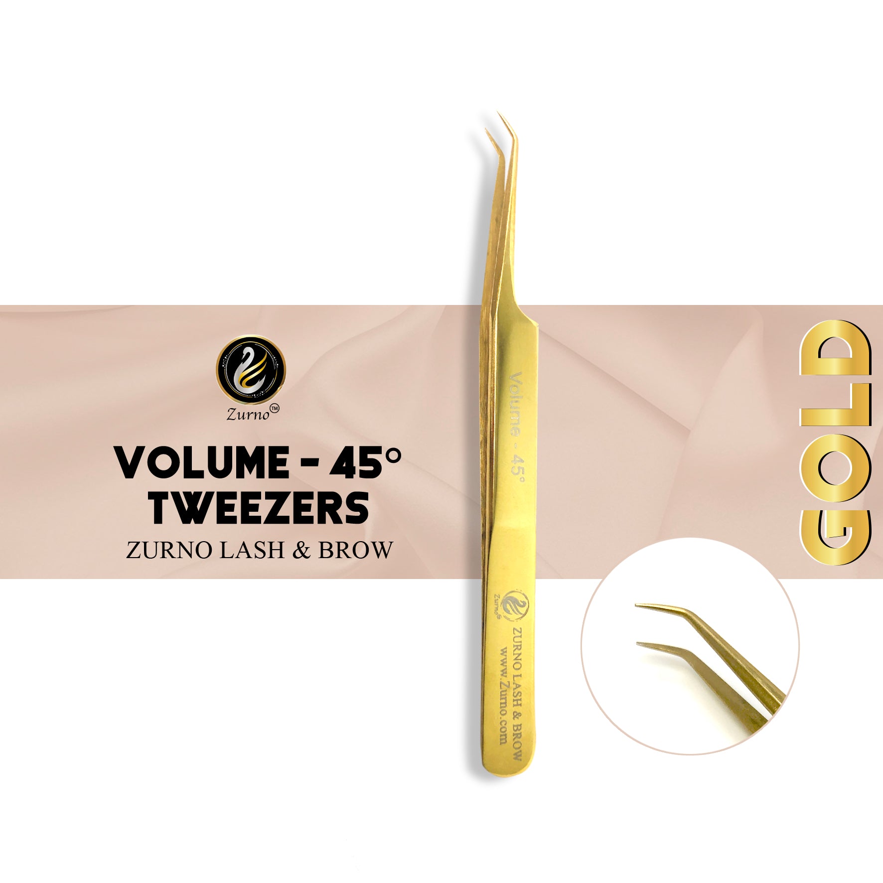 Zurno Professional Eyelash Extension Tweezer